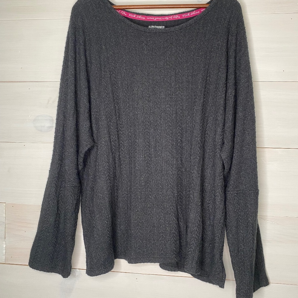 Muk Luks Women’s 1X Long Sleeve Top